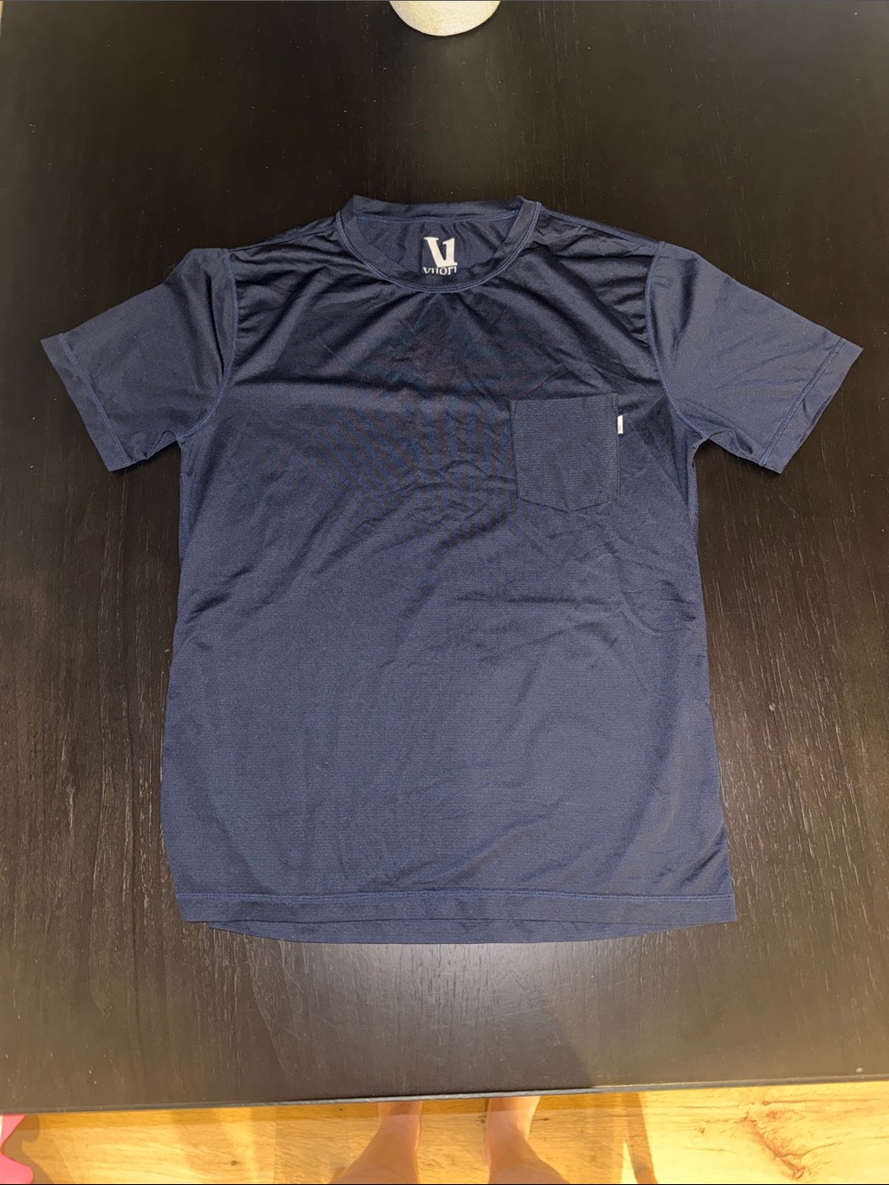 Vuori Navy Pocket Performance Tee